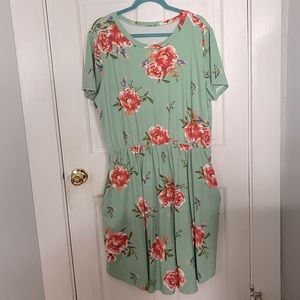 COPY - Warm fabric stretchy dress with pockets 3x